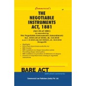 Commercial's The Negotiable Instruments Act, 1881 Bare Act 2023